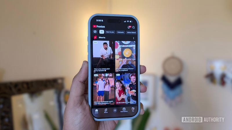 YouTube自定义Feed功能界面