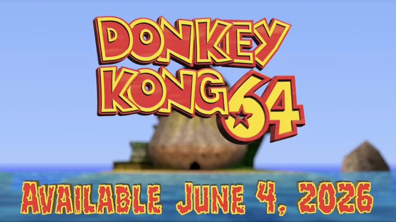 《大金刚64》将于6月4日登陆Nintendo Switch Online 1 大金刚64游戏画面