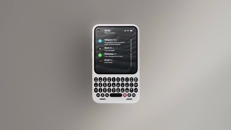 Sidephone模块化手机上手:可换键盘与无Google的Android生态 1 Sidephone模块化手机键盘模块