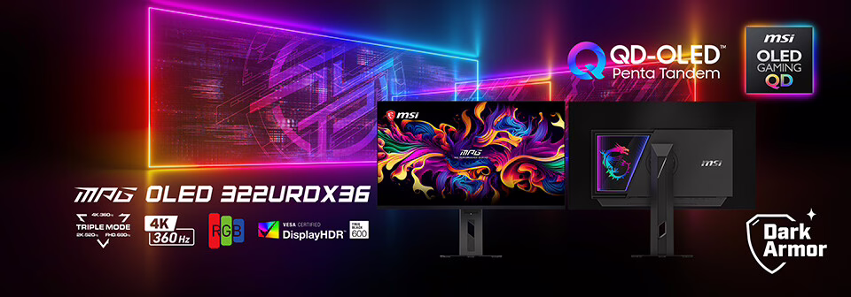 MSI将在Computex 2026展出全球首款三重模式QD-OLED游戏显示器MPG OLED 322URDX36 - Build 2026, Computex 2026, N1X芯片, NVIDIA N1, PC新时代, Windows on ARM, 微软Surface