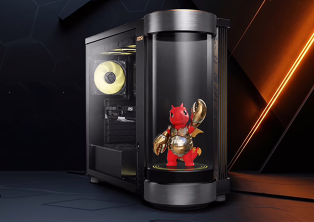 Flagship gaming tower with hologram: MSI displays AI assistant on Holostage