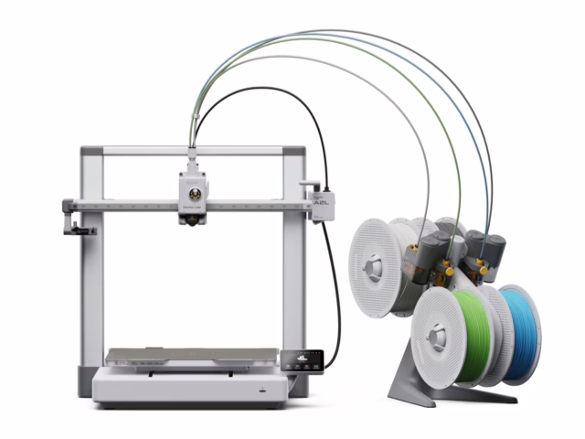 Bambu A2L large-format 3D printer supports up to 19 filaments and doubles as plotter