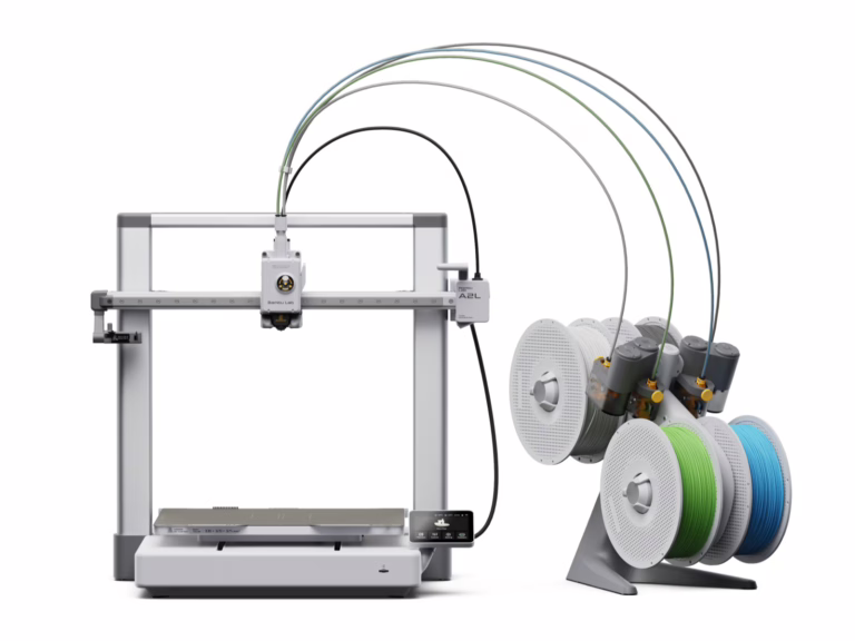 Bambu A2L large-format 3D printer supports up to 19 filaments and doubles as plotter