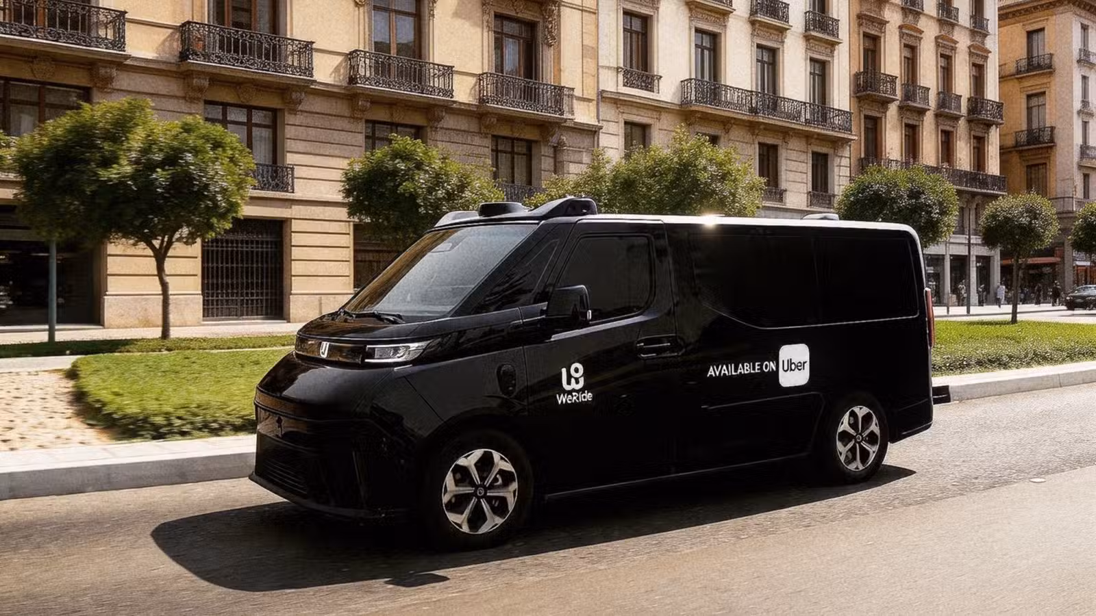 文远知行与Uber合作Robotaxi服务示意图