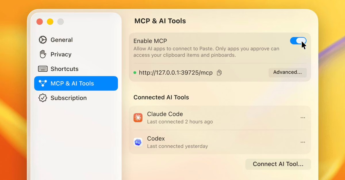 Paste MCP 功能示意图