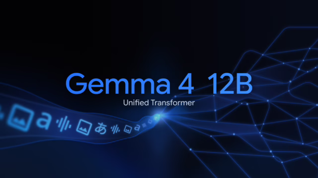 Gemma 4 12B: A unified, encoder-free multimodal model