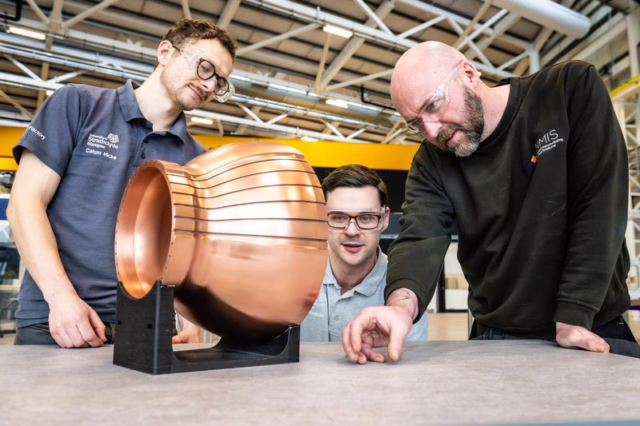NMIS Engineers Demonstrate Manufacturing Pathway for Copper Rocket Nozzles