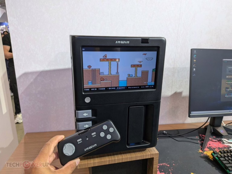 Computex 2026: InWin Introduces GX-285 Chassis with Built-in LCD and Arcade Controls