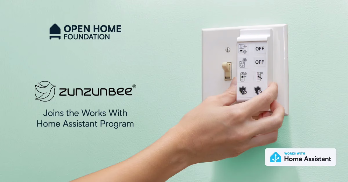 zunzunbee Slate Switch 智能场景控制器扣装在墙壁开关上