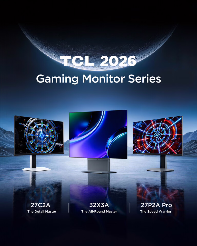 TCL欧洲发布首款OLED+旗舰显示器32X3A,拓展QD-Mini LED产品线 6 (PR) TCL Unveils Expanded Monitor Lineup in Europe, Including its First Flagship OLED+ Monitor