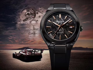 卡西欧发布Edifice x Toyota Racing联名机械表EFK-200XPB-1A:锻造碳纤维表壳、自动机芯、42小时动力储存 10 Casio unveils new Edifice mechanical watch with carbon dial