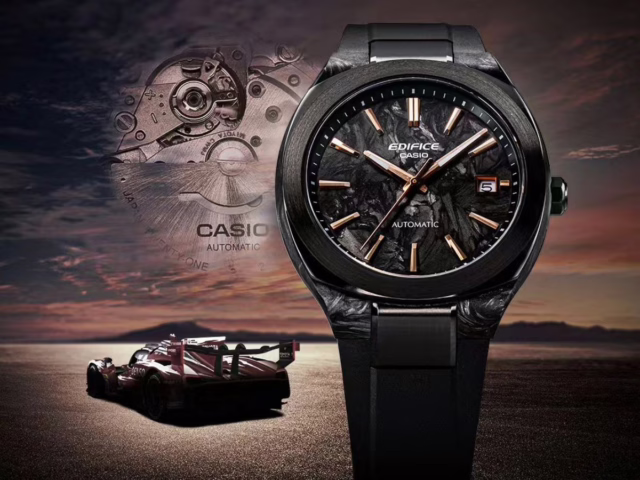 Casio unveils new Edifice mechanical watch with carbon dial