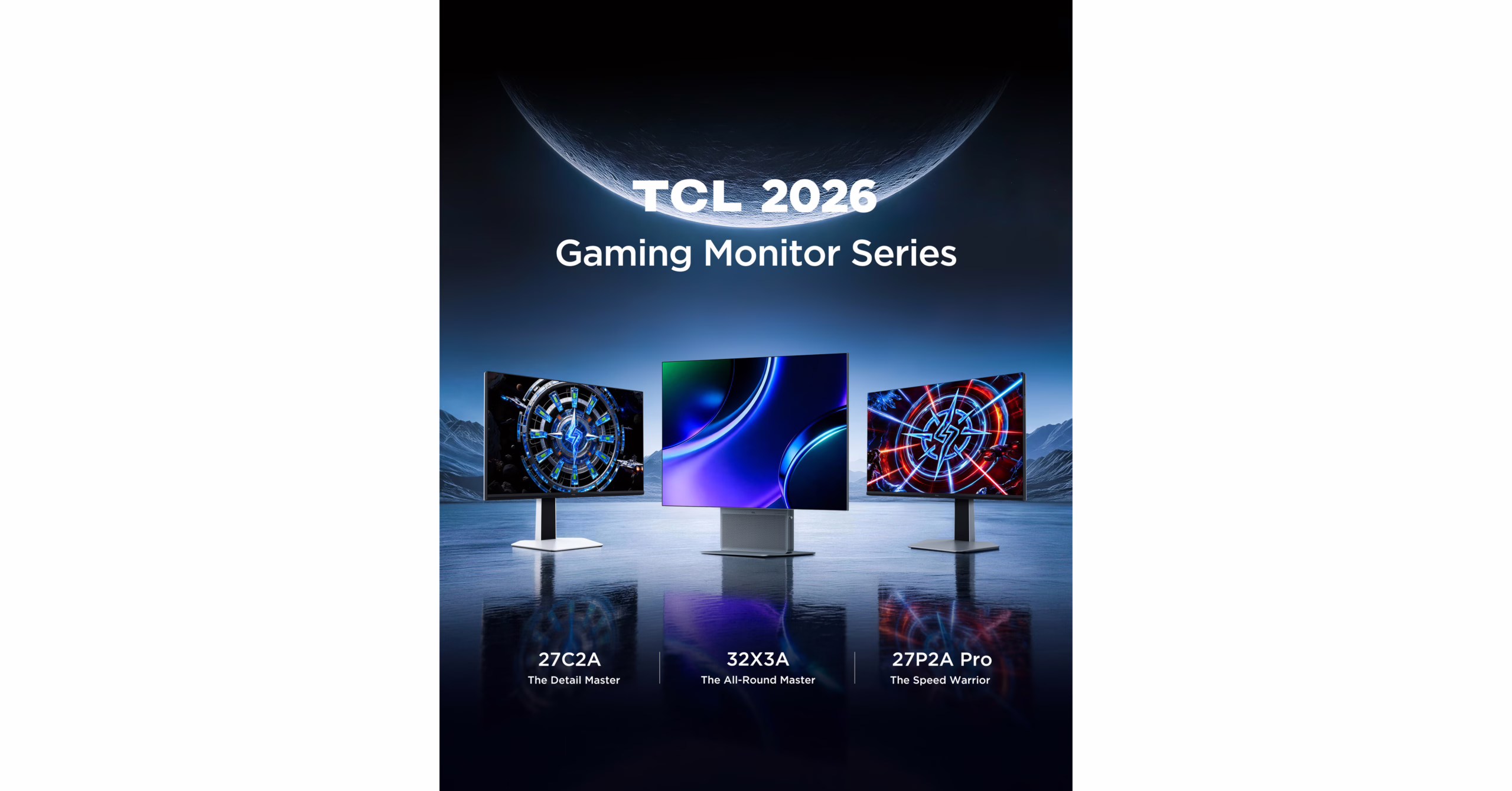 TCL在欧盟发布2026年显示器新品线,首款OLED+旗舰32X3A亮相 1 TCL 32X3A OLED+旗舰显示器产品图