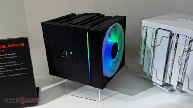 Cougar Shows off CPU Air Coolers With Dot Matrix Displays at Computex