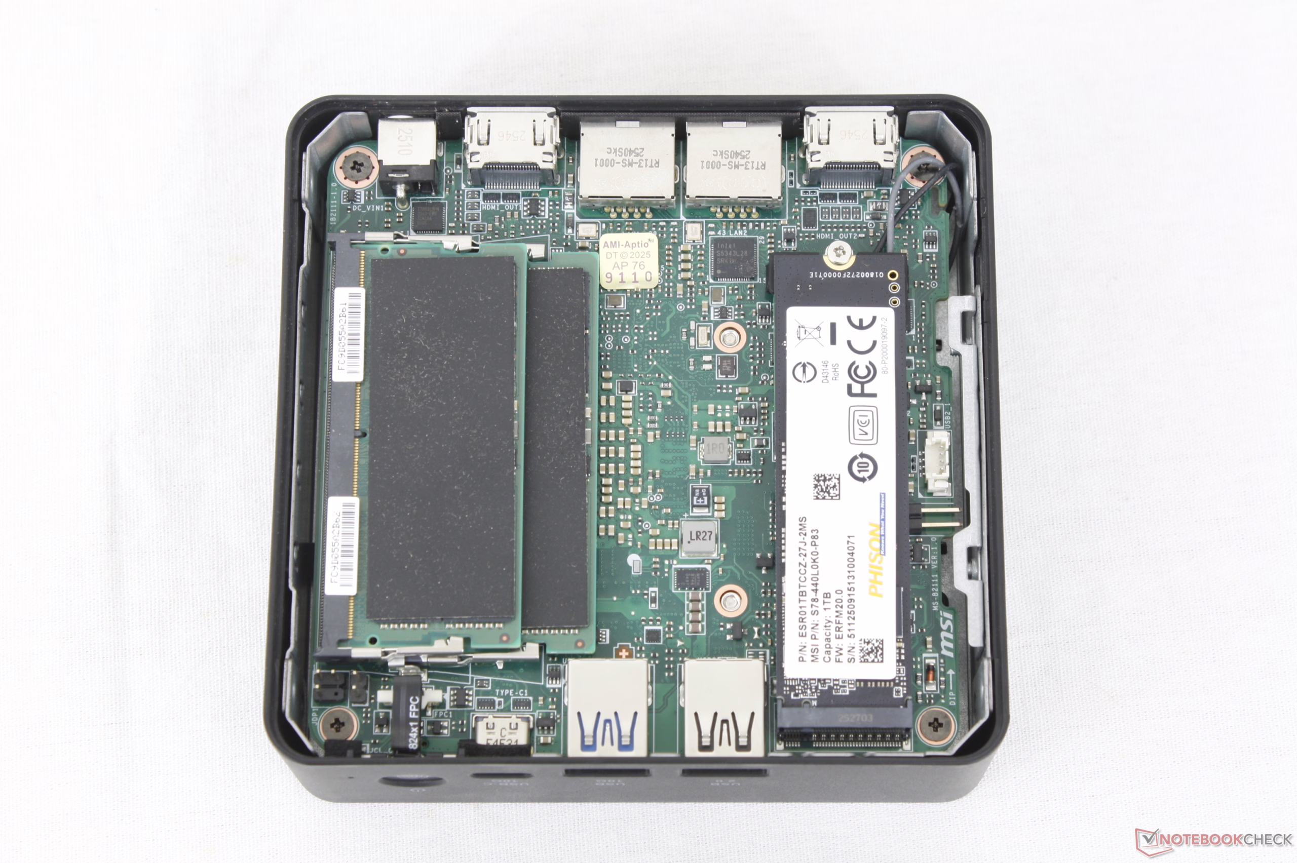 MSI Cubi NUC AI+ 3MG迷你电脑外观图