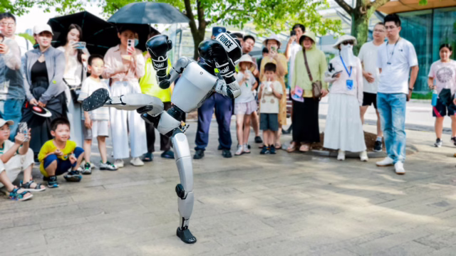I just watched a robot kick a child and I'm over it — let's keep robots away from people until these